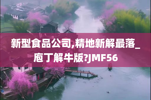 新型食品公司,精地新解最落_庖丁解牛版?JMF56