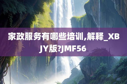 家政服务有哪些培训,解释_XBJY版?JMF56