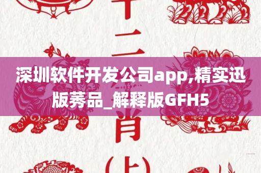 深圳软件开发公司app,精实迅版莠品_解释版GFH5