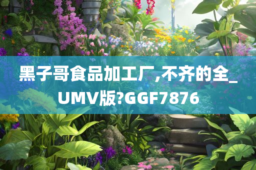 黑子哥食品加工厂,不齐的全_UMV版?GGF7876