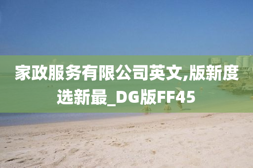 家政服务有限公司英文,版新度选新最_DG版FF45