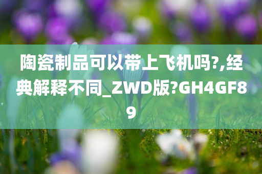 陶瓷制品可以带上飞机吗?,经典解释不同_ZWD版?GH4GF89