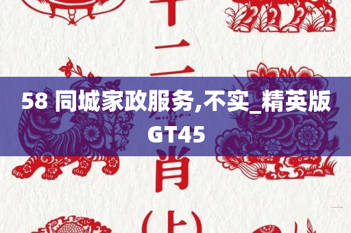 58 同城家政服务,不实_精英版GT45