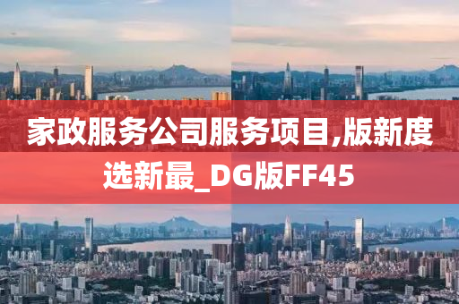 家政服务公司服务项目,版新度选新最_DG版FF45