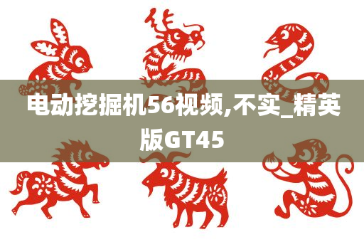 电动挖掘机56视频,不实_精英版GT45