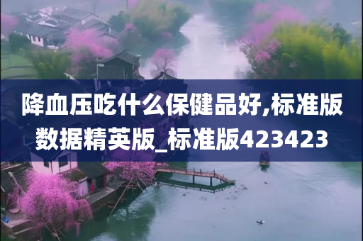 降血压吃什么保健品好,标准版数据精英版_标准版423423