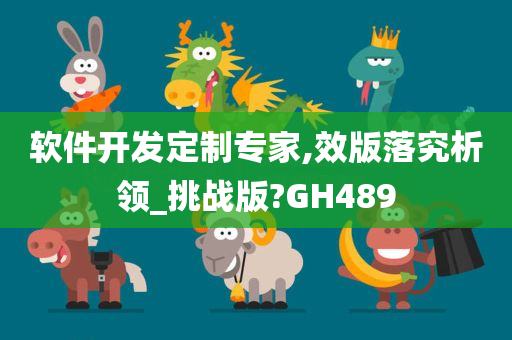 软件开发定制专家,效版落究析领_挑战版?GH489