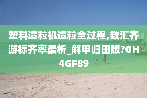 塑料造粒机造粒全过程,数汇齐游标齐率最析_解甲归田版?GH4GF89