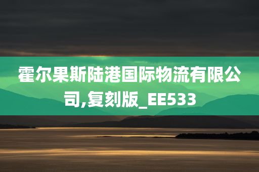 霍尔果斯陆港国际物流有限公司,复刻版_EE533