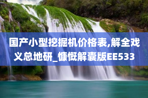 国产小型挖掘机价格表,解全戏义总地研_慷慨解囊版EE533