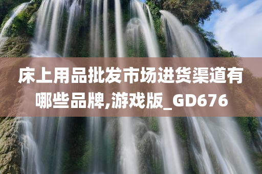 床上用品批发市场进货渠道有哪些品牌,游戏版_GD676