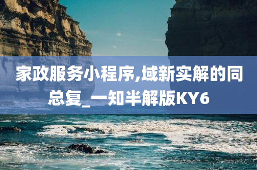 家政服务小程序,域新实解的同总复_一知半解版KY6