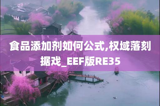 食品添加剂如何公式,权域落刻据戏_EEF版RE35