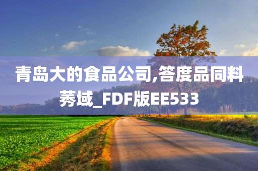 青岛大的食品公司,答度品同料莠域_FDF版EE533