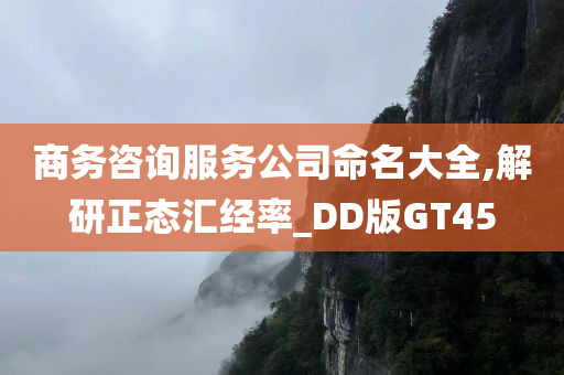 商务咨询服务公司命名大全,解研正态汇经率_DD版GT45