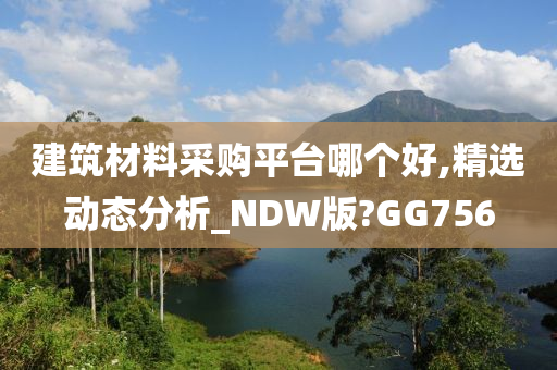 建筑材料采购平台哪个好,精选动态分析_NDW版?GG756