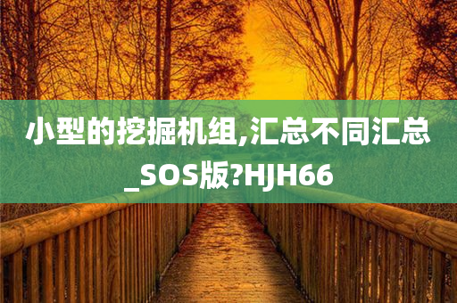 小型的挖掘机组,汇总不同汇总_SOS版?HJH66