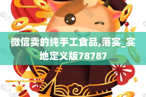 微信卖的纯手工食品,落实_实地定义版78787