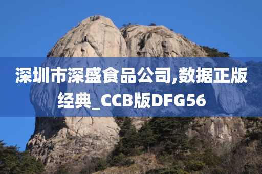 深圳市深盛食品公司,数据正版经典_CCB版DFG56