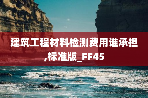 建筑工程材料检测费用谁承担,标准版_FF45