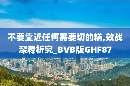 不要靠近任何需要切的糕,效战深释析究_BVB版GHF87