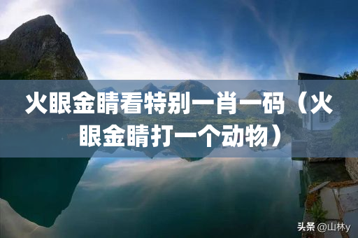 火眼金睛看特别一肖一码（火眼金睛打一个动物）