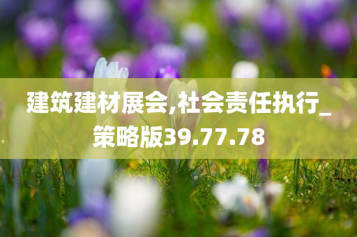 建筑建材展会,社会责任执行_策略版39.77.78