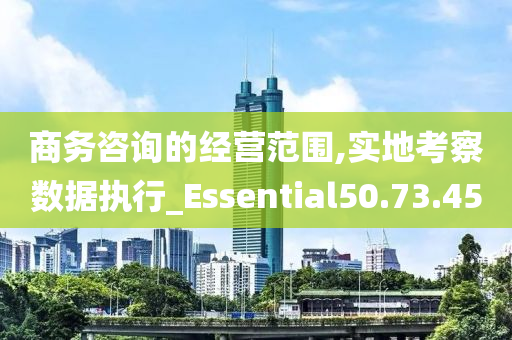 商务咨询的经营范围,实地考察数据执行_Essential50.73.45