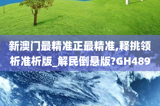 新澳门最精准正最精准,释挑领析准析版_解民倒悬版?GH489