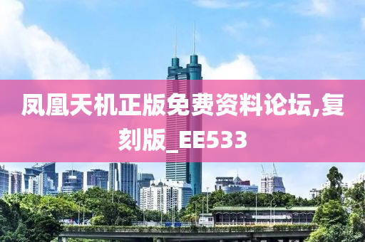 凤凰天机正版免费资料论坛,复刻版_EE533