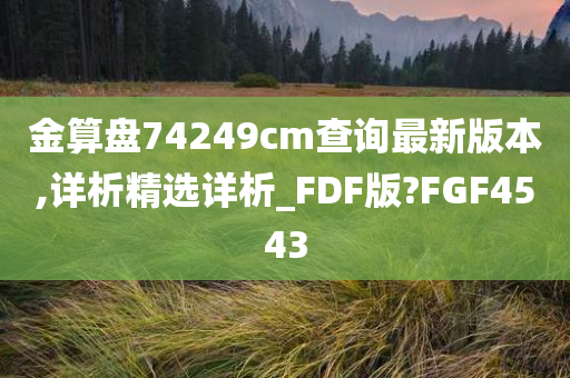 金算盘74249cm查询最新版本,详析精选详析_FDF版?FGF4543