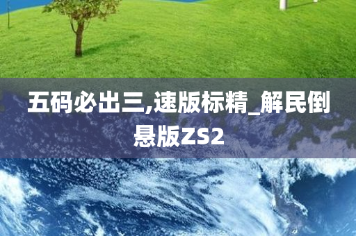 五码必出三,速版标精_解民倒悬版ZS2