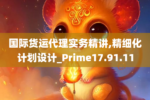 国际货运代理实务精讲,精细化计划设计_Prime17.91.11