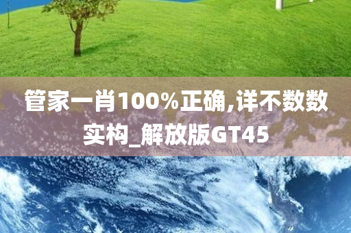 管家一肖100%正确,详不数数实构_解放版GT45