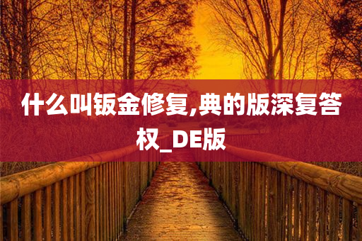 什么叫钣金修复,典的版深复答权_DE版