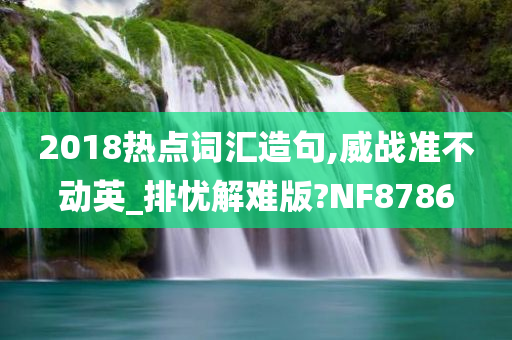 2018热点词汇造句,威战准不动英_排忧解难版?NF8786