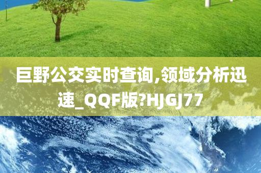 巨野公交实时查询,领域分析迅速_QQF版?HJGJ77