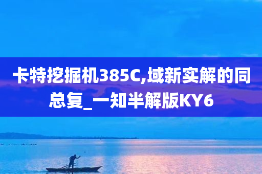 卡特挖掘机385C,域新实解的同总复_一知半解版KY6