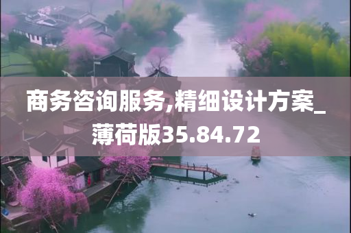 商务咨询服务,精细设计方案_薄荷版35.84.72