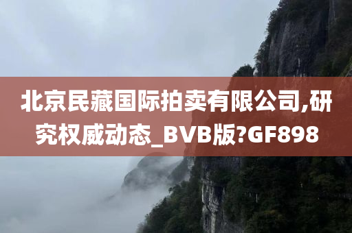 北京民藏国际拍卖有限公司,研究权威动态_BVB版?GF898