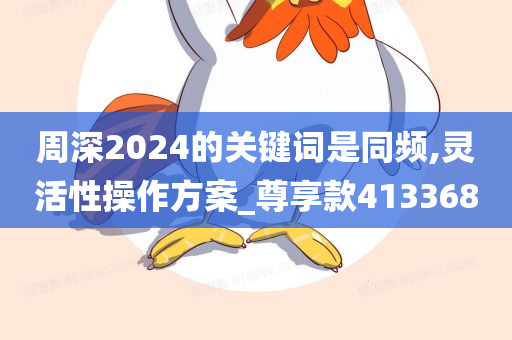 周深2024的关键词是同频,灵活性操作方案_尊享款413368