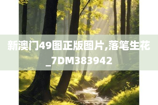 新澳门49图正版图片,落笔生花_7DM383942