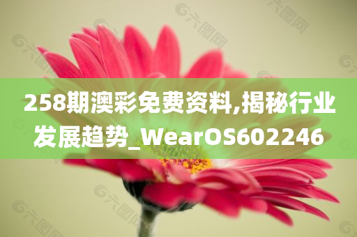 258期澳彩免费资料,揭秘行业发展趋势_WearOS602246