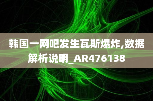 韩国一网吧发生瓦斯爆炸,数据解析说明_AR476138