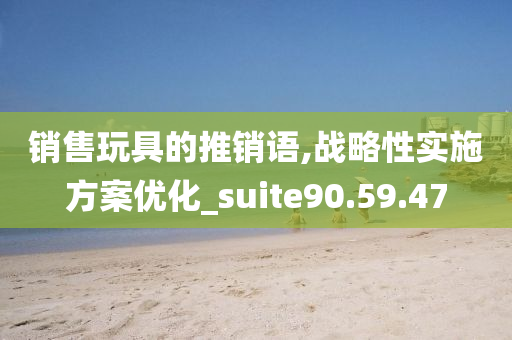 销售玩具的推销语,战略性实施方案优化_suite90.59.47