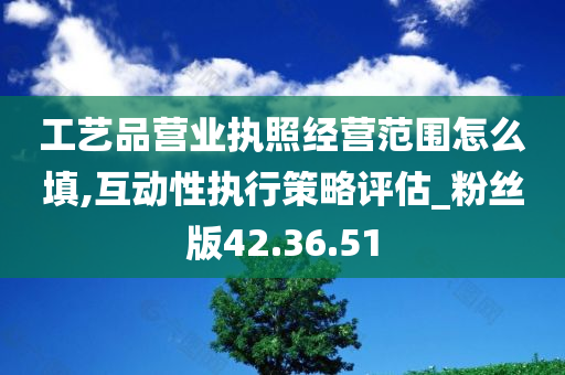 工艺品营业执照经营范围怎么填,互动性执行策略评估_粉丝版42.36.51