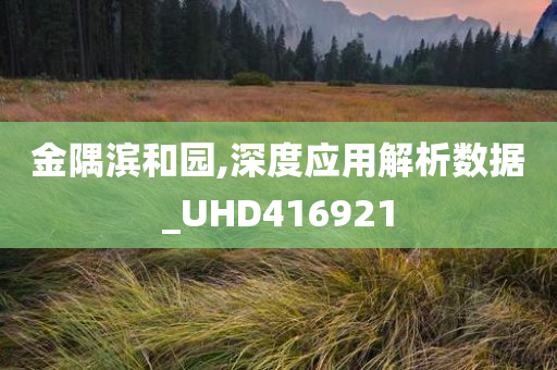 金隅滨和园,深度应用解析数据_UHD416921