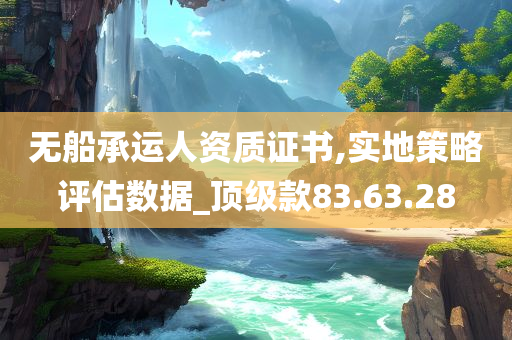 无船承运人资质证书,实地策略评估数据_顶级款83.63.28