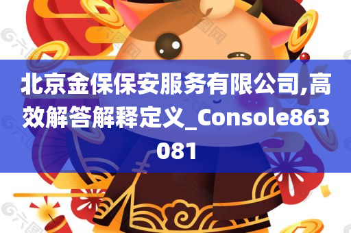 北京金保保安服务有限公司,高效解答解释定义_Console863081