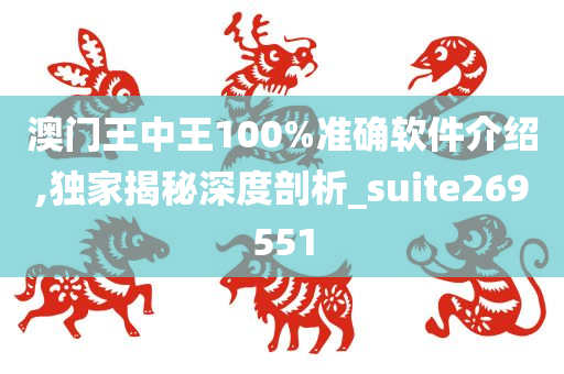 澳门王中王100%准确软件介绍,独家揭秘深度剖析_suite269551